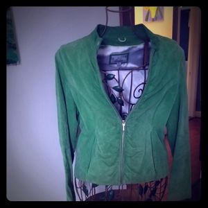 Green suede Wilson's leather jacket